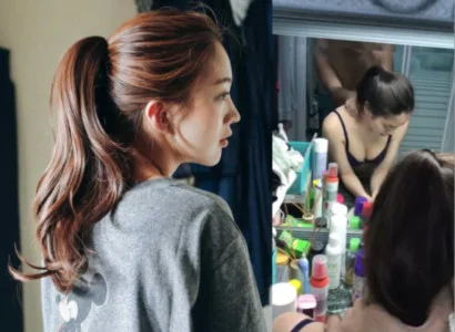 Cô bé chổng đít ra để nhét vào
